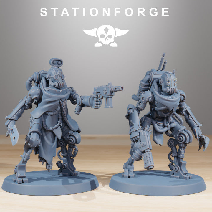 Tech Priests Scavenger Junkbots (10 Units), 28mm heroic scale unpainted resin, view 8