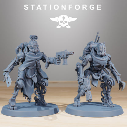 Tech Priests Scavenger Junkbots (10 Units), 28mm heroic scale unpainted resin, view 8