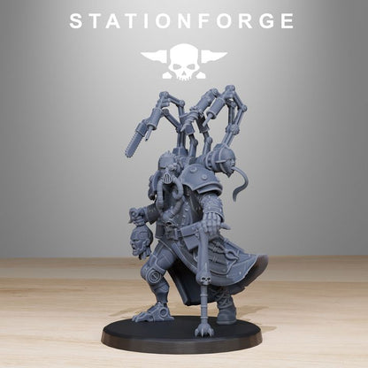 Imperial Ivan Kruck, Dark Space Knights proxy miniature, 28mm heroic scale unpainted resin, view 4