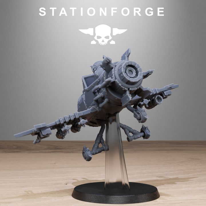 Orks Gobs Planes, proxy miniature, 28mm heroic scale unpainted resin, view 5