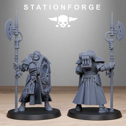 Imperial Army Purifiers, proxy miniature, 28mm heroic scale unpainted resin, view 7