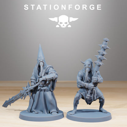 Dark Space Knights Guard Fanatics (10 Units), proxy miniature, squad, 28mm heroic scale unpainted resin, view 7