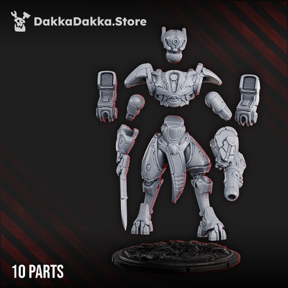 Tuai Commander Closesight, proxy miniature, character, 28mm heroic scale unpainted resin, view 7