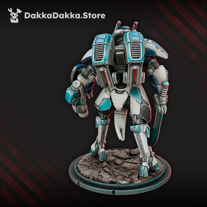 Tuai Commander Closesight, proxy miniature, character, 28mm heroic scale unpainted resin, view 5