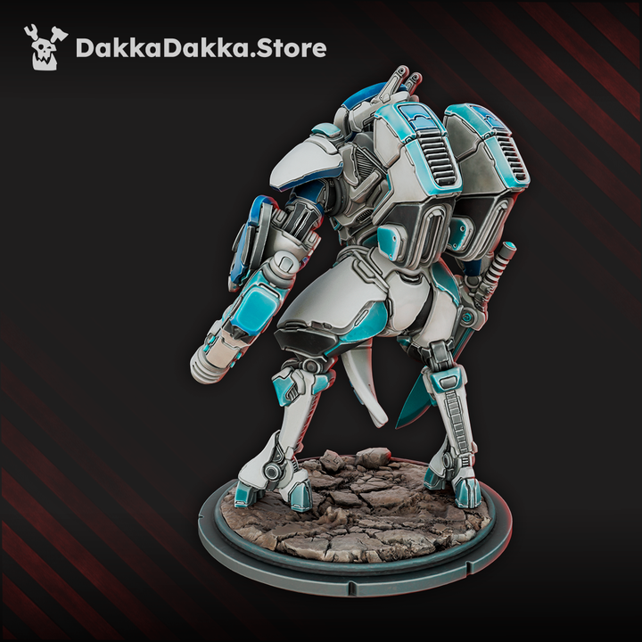 Tuai Commander Closesight, proxy miniature, character, 28mm heroic scale unpainted resin, view 4