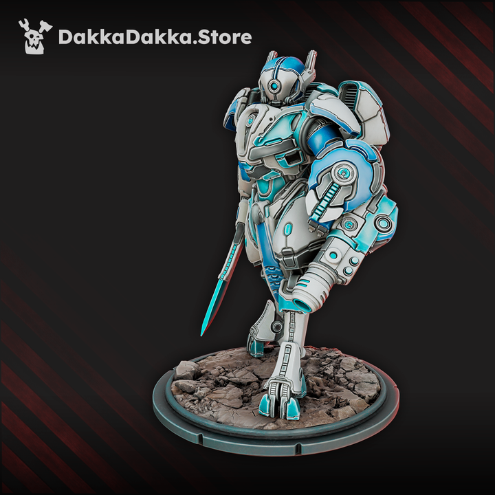 Tuai Commander Closesight, proxy miniature, character, 28mm heroic scale unpainted resin, view 3
