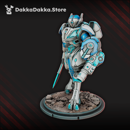 Tuai Commander Closesight, proxy miniature, character, 28mm heroic scale unpainted resin, view 3