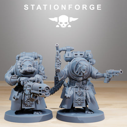 Tech Priests Raticus Grunts (11 Units), 28mm heroic scale unpainted resin, view 7