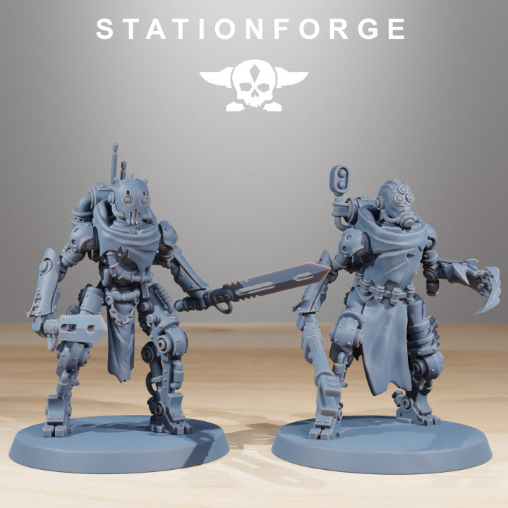 Tech Priests Scavenger Junkbots (10 Units), 28mm heroic scale unpainted resin, view 4
