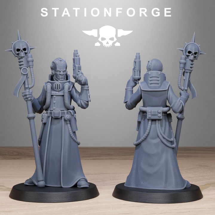 Inquisition Seer, 28mm heroic scale unpainted resin, view 6