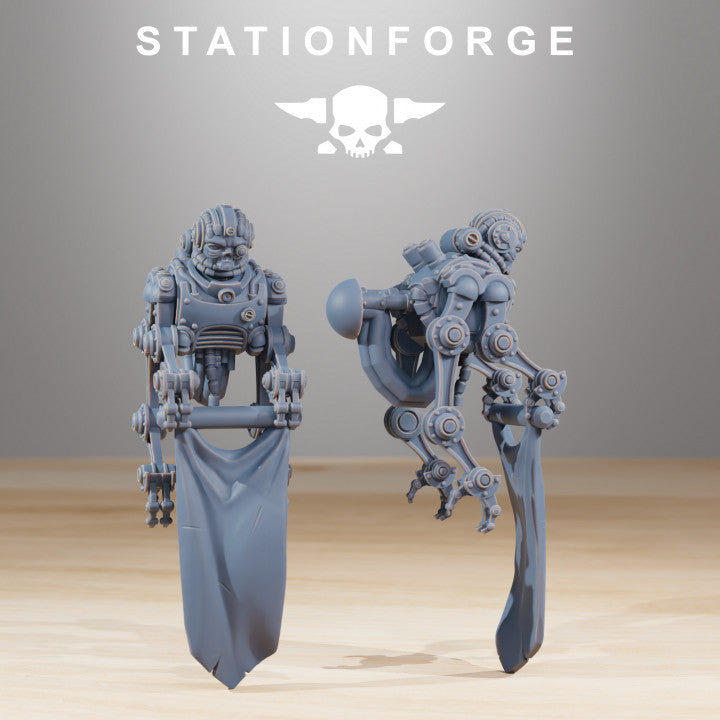 Scavenger Walker, Tech Priests proxy miniature, 28mm heroic scale unpainted resin, view 7