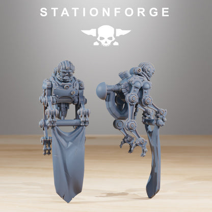 Scavenger Walker, Tech Priests proxy miniature, 28mm heroic scale unpainted resin, view 7