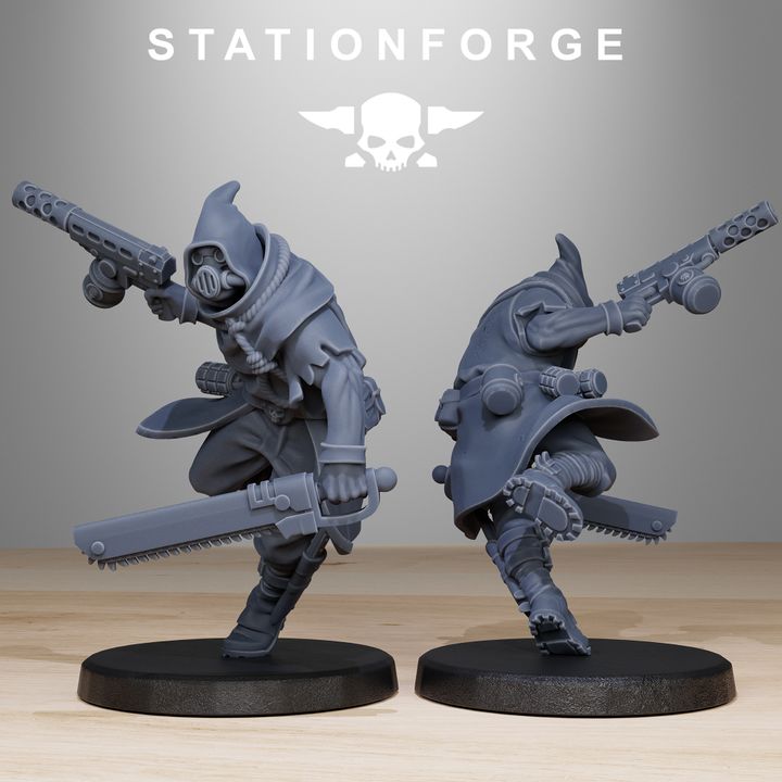 Inquisition Mercenaries (10 Units), 28mm heroic scale unpainted resin, view 7
