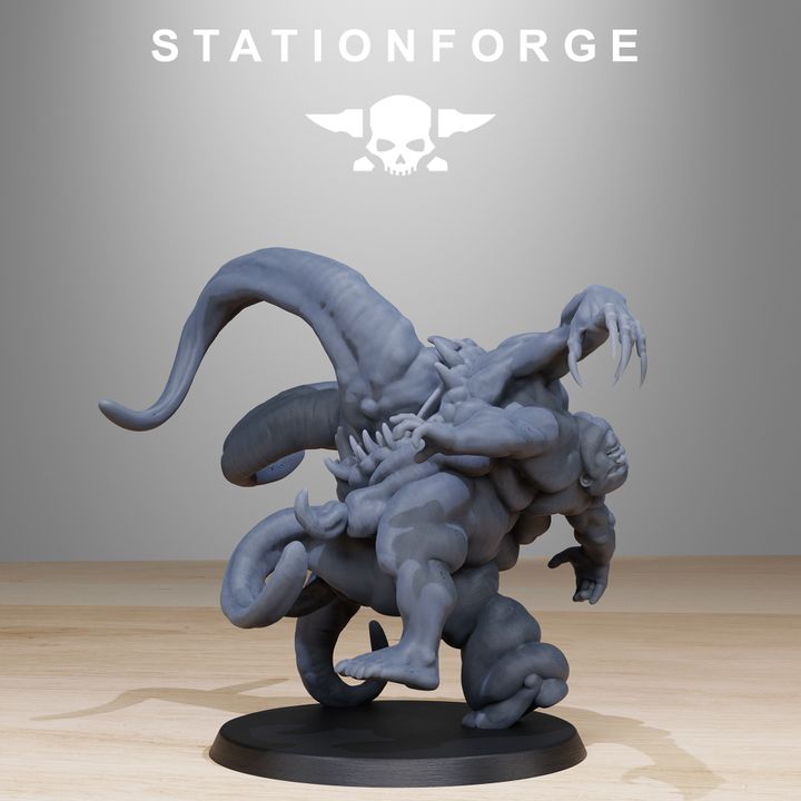 Dark Space Knights Guard Wretched (12 Units), proxy miniature, squad, 28mm heroic scale unpainted resin, view 7