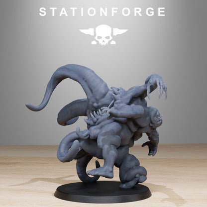 Dark Space Knights Guard Wretched (12 Units), proxy miniature, squad, 28mm heroic scale unpainted resin, view 7