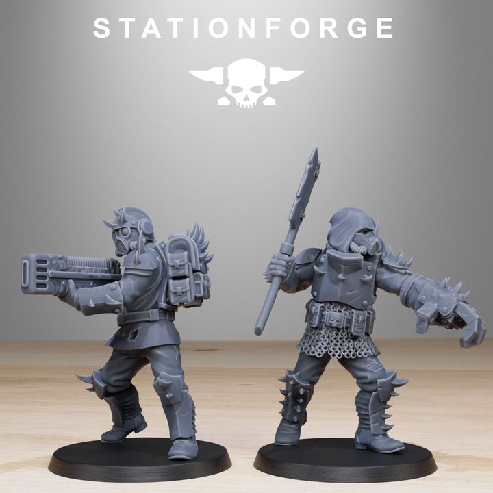 Dark Space Knights Guard Builder Kit (20 Units), proxy miniature, squad, 28mm heroic scale unpainted resin, vie, view 7
