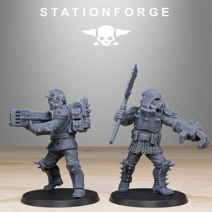 Dark Space Knights Guard Builder Kit (20 Units), proxy miniature, squad, 28mm heroic scale unpainted resin, vie, view 7