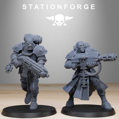 Imperial Army Brotherhood, proxy miniature, 28mm heroic scale unpainted resin, view 7