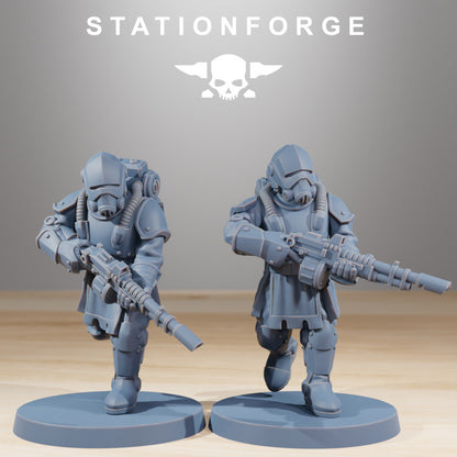Imperial Army Royal Guard Infantry V2 (20 Units), 28mm heroic scale unpainted resin, view 4