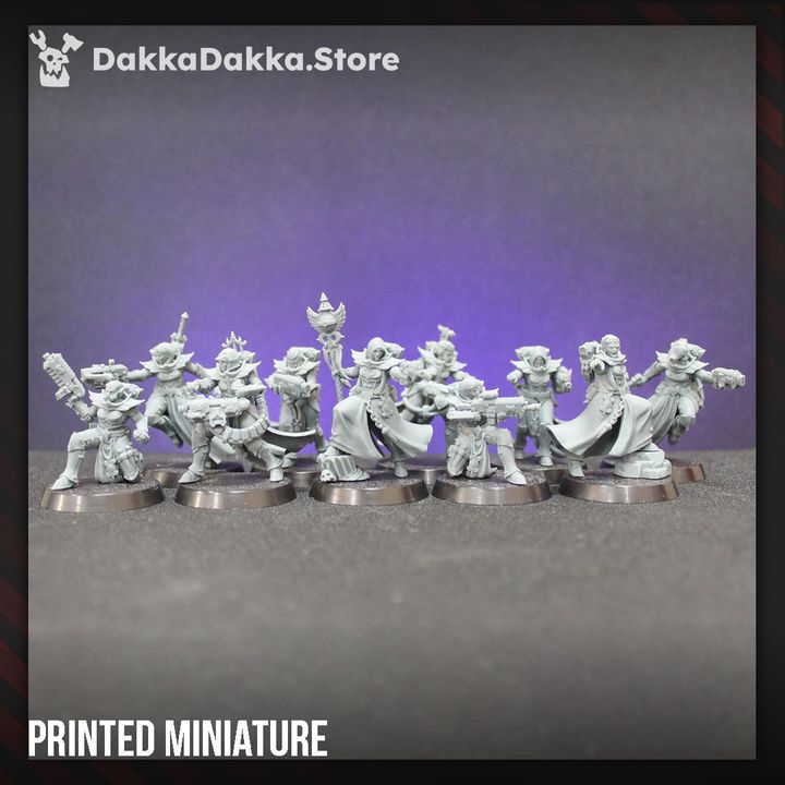 Battle Sisters Maidens Of Vengeance Build Kit, proxy miniature, 28mm heroic scale unpainted resin, view 7