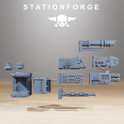Scavenger Prospector, Tech Priests proxy miniature, 28mm heroic scale unpainted resin, view 8