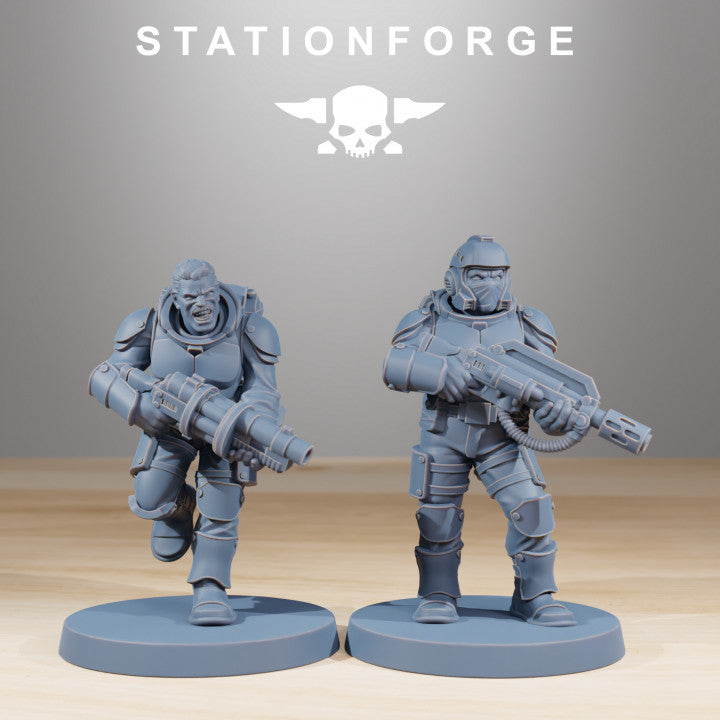 Imperial Army Vaskar Infantry Builder Kit (12 Units), 28mm heroic scale unpainted resin, view 2