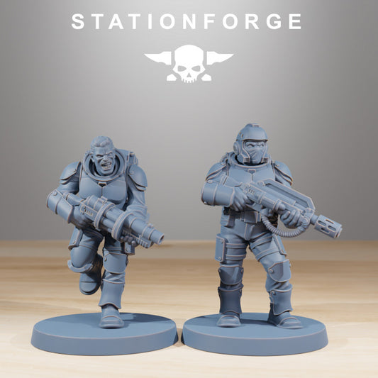 Imperial Army Vaskar Infantry Builder Kit (12 Units), 28mm heroic scale unpainted resin, view 2