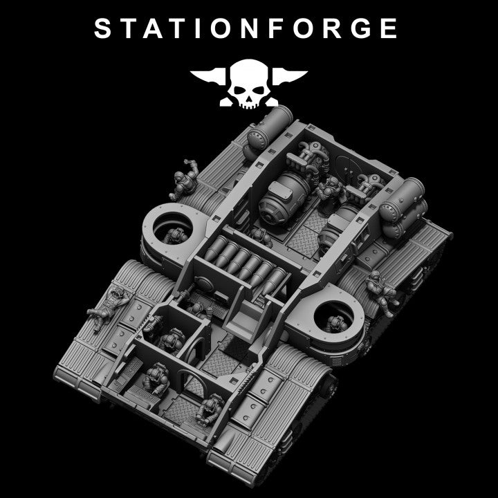 Grim Guard Monolith Builder Kit, Imperial Army proxy miniature, infantry, 28mm heroic scale unpainted resin, view 7