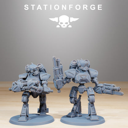 Tech Priests Scavenger Mechanods (10 Units), 28mm heroic scale unpainted resin, view 6