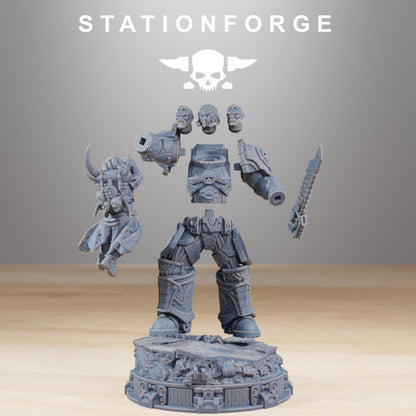 Space Knights Collectible, proxy miniature, 28mm heroic scale unpainted resin, view 4