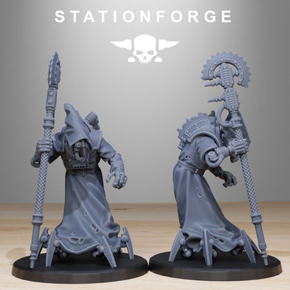 Tech Priests Scavenger Elders (10 Units), 28mm heroic scale unpainted resin, view 5