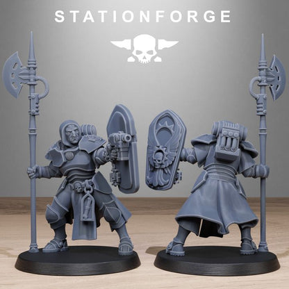 Imperial Army Purifiers, proxy miniature, 28mm heroic scale unpainted resin, view 8