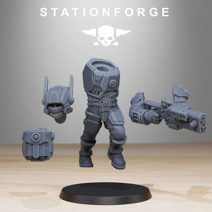Tuai Assault Squad (10 Units), proxy miniature, 28mm heroic scale unpainted resin, view 7