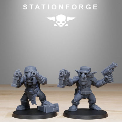 Orks Gobs Infantry Reborn (20 Units), proxy miniature, squad, 28mm heroic scale unpainted resin, view 8
