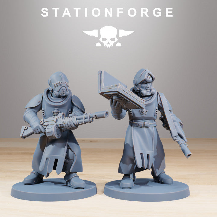 Imperial Army Royal Guard Templars (12 Units), 28mm heroic scale unpainted resin, view 6