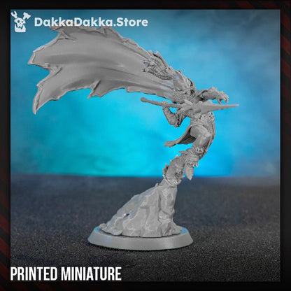 Eldar Nazca The Lone Squaller, proxy miniature, 28mm heroic scale unpainted resin, view 7