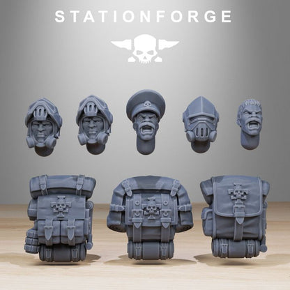 Imperial Army Royal Guard Patrol (10 Units), 28mm heroic scale unpainted resin, view 7