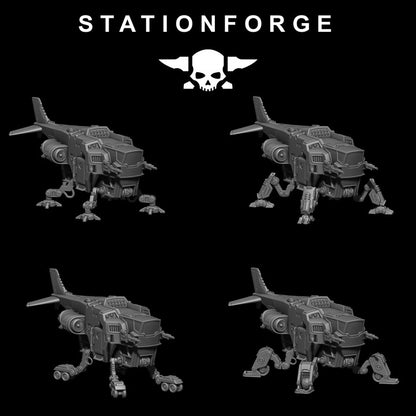 Scavenger Cutlass With Cargo, Tech Priests proxy miniature, 28mm heroic scale unpainted resin, view 8