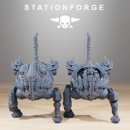 Orks Gobs Pirate Bots (4 Units), proxy miniature, squad, 28mm heroic scale unpainted resin, view 9