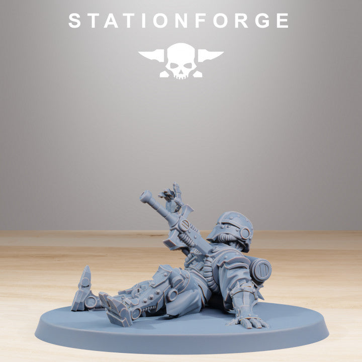 Tech Priests Scavenger Wounded (10 Units), 28mm heroic scale unpainted resin, view 6