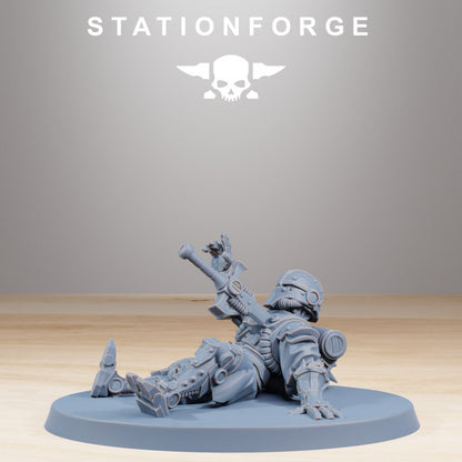 Tech Priests Scavenger Wounded (10 Units), 28mm heroic scale unpainted resin, view 6