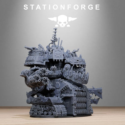 Orks Gognauts, proxy miniature, 28mm heroic scale unpainted resin, view 4