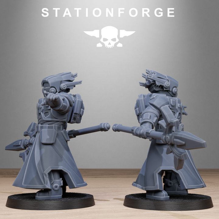 Tuai Priests, proxy miniature, character, 28mm heroic scale unpainted resin, view 9