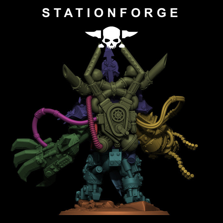 Orks Troll Boss With Axe, proxy miniature, character, 28mm heroic scale unpainted resin, view 7