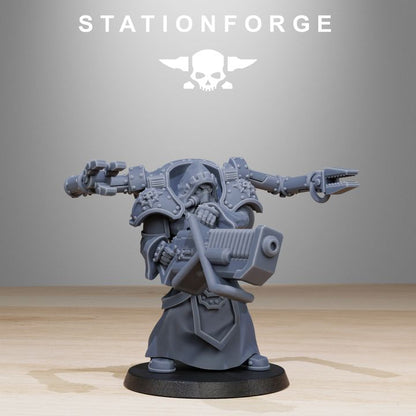 Tech Priests Scavenger Volatiles Infantry (10 Units), 28mm heroic scale unpainted resin, view 7