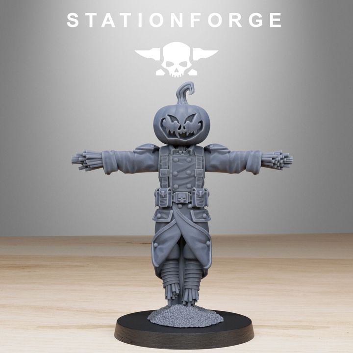 Imperial Army Grim Guard Scarecrow (6 Units), 28mm heroic scale unpainted resin, view 4