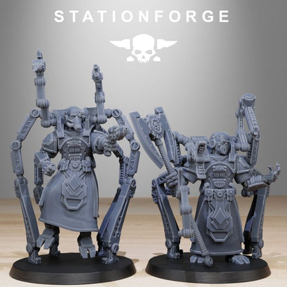 Tech Priests Scavenger Octapods (10 Units), 28mm heroic scale unpainted resin, view 3