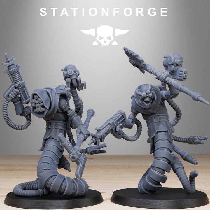Tech Priests Scavenger Serpents (10 Units), 28mm heroic scale unpainted resin, view 7
