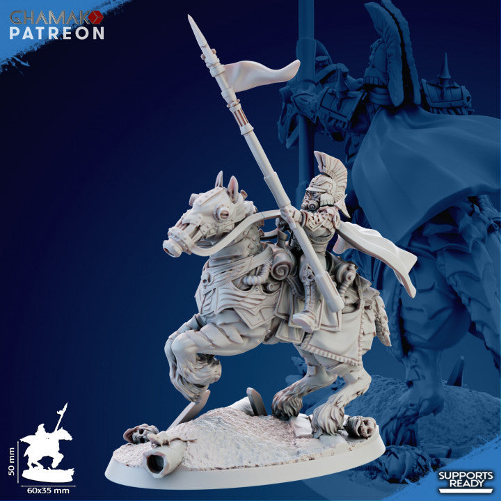 Imperial Army Iron Korps Blitz Cavalry (5 Units), 28mm heroic scale unpainted resin, view 6