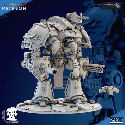 Imperial Byzantium Titan, Titans proxy miniature, walker, 28mm heroic scale unpainted resin